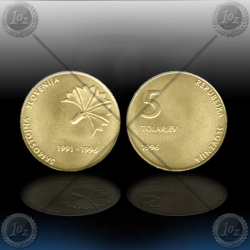 SLOVENIJA 5 Tolarjev 1996 "Neodvisnost" SLOVENIJA 5 Tolarjev 1996 "Neodvisnost"